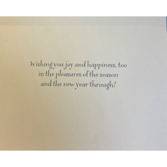 Christmas Cards Set Snowman Skiing Design Set Of 18 w/ Envelopes Vtg Paper Magic - Picture 3 of 4